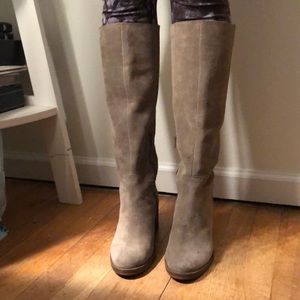 Lucky Brand Beige/Tan Suede-like boots 7M/37